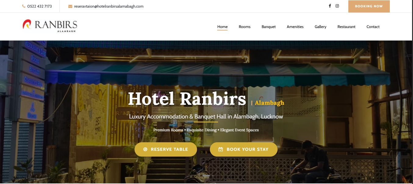 Grand Stay – Hotel Ranbirs Alambagh Web Design & Development